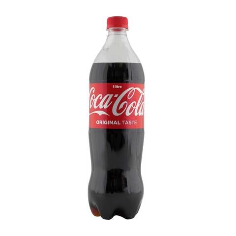 كوكا كولا مشروب غازي 1 لتر قارورة بلاستيكية