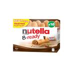 Buy Nutella B-Ready Chocolate Hazelnut Spread Filled Wafer Bar, Multi Pack, 10 Bars, 220g in Kuwait