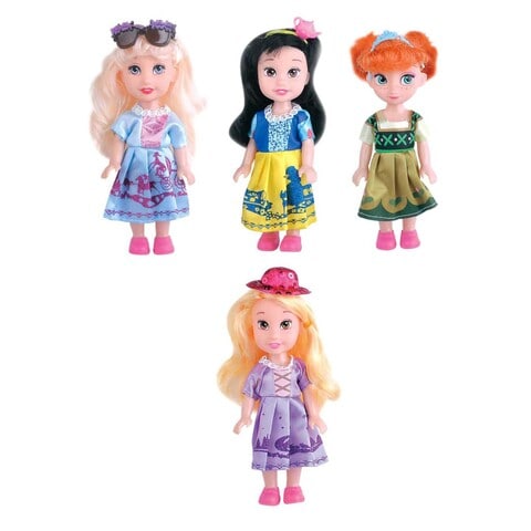 Disney princess 4 doll hot sale set