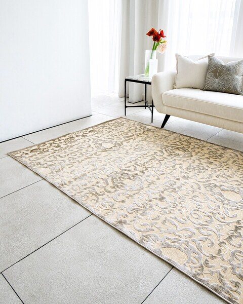 Carpet Argento Cream 3115F 600 x 385 cm. Knot Home Decor Living Room Office Soft &amp; Non-slip Rug