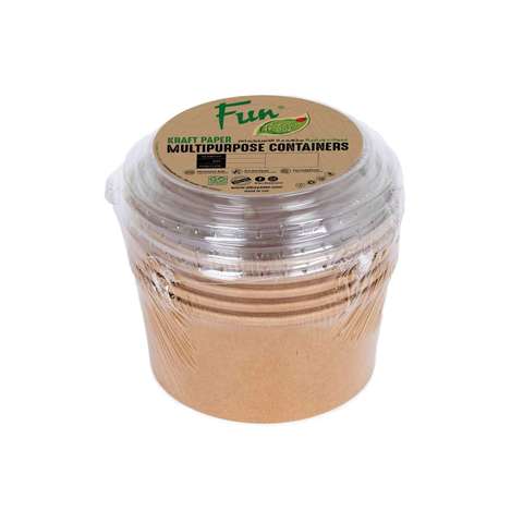 Fun Green Track Multi-Purpose Container With Lid Beige 1L 5