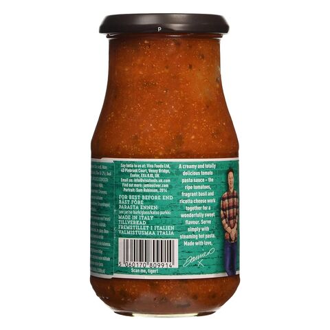 Jamie Oliver Tomato Ricotta And Basil Pasta Sauce 400g