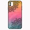 Theodor Apple iPhone 12 6.1 inch Case Top &amp; Bottom Flower Flexible Silicone