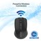 Promate 2.4G Wireless Mouse, Portable Optical Wireless Mouse with USB Nan Receiver 10m Working Distance, Auto Sleep Function and 3 Adjustable DPI Level for Mac OS, Windows, Android, Clix-8 Black