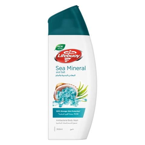 Lifebuoy Sea Minerals And Salt Anti Bacterial Body Wash Blue 300ml