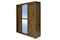 PAN Home Boomerang 3 Door Sliding Wardrobe With Mirror