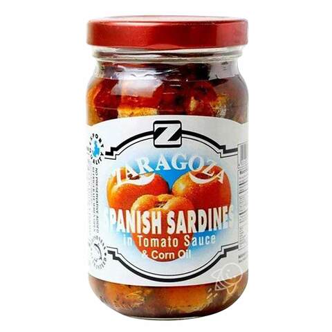 Zaragoza Panish Sardines In Corn Oil And Tomato Sauce 220g