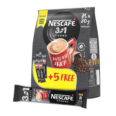 Nescafe 3-In-1 Intenso Coffee Sticks 20g Pack of 30