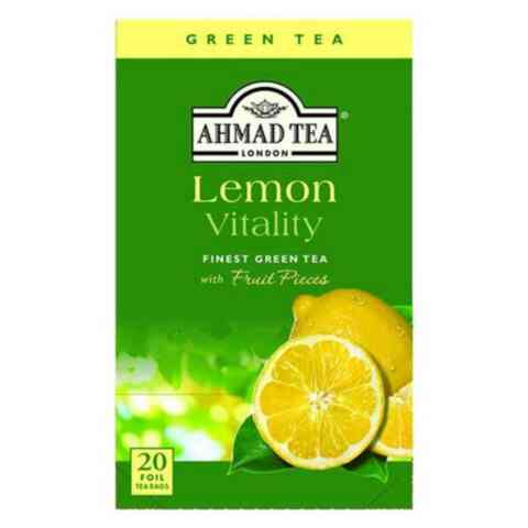 Ahmad Tea Lemon Vitality Green 20 Tea Bags