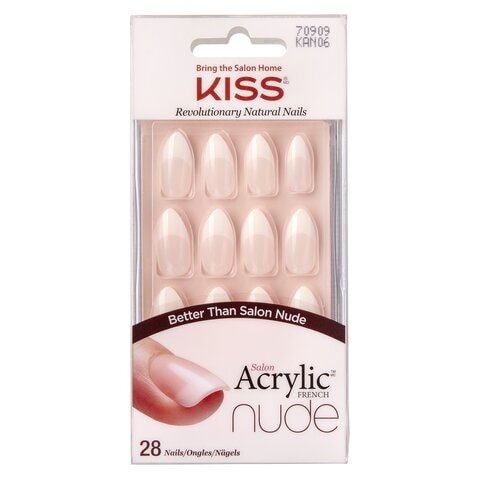 Kiss Salon Revolutionary Acrylic French Nails Nude 2g