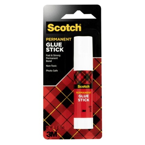 3M Scotch Permanent Glue Stick 6015 White 15g 1 PCS
