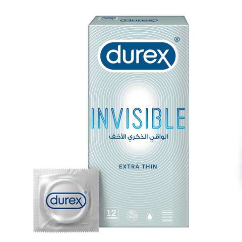 Durex Invisible Extra Thin And Sensitive Condom Clear 12 PCS