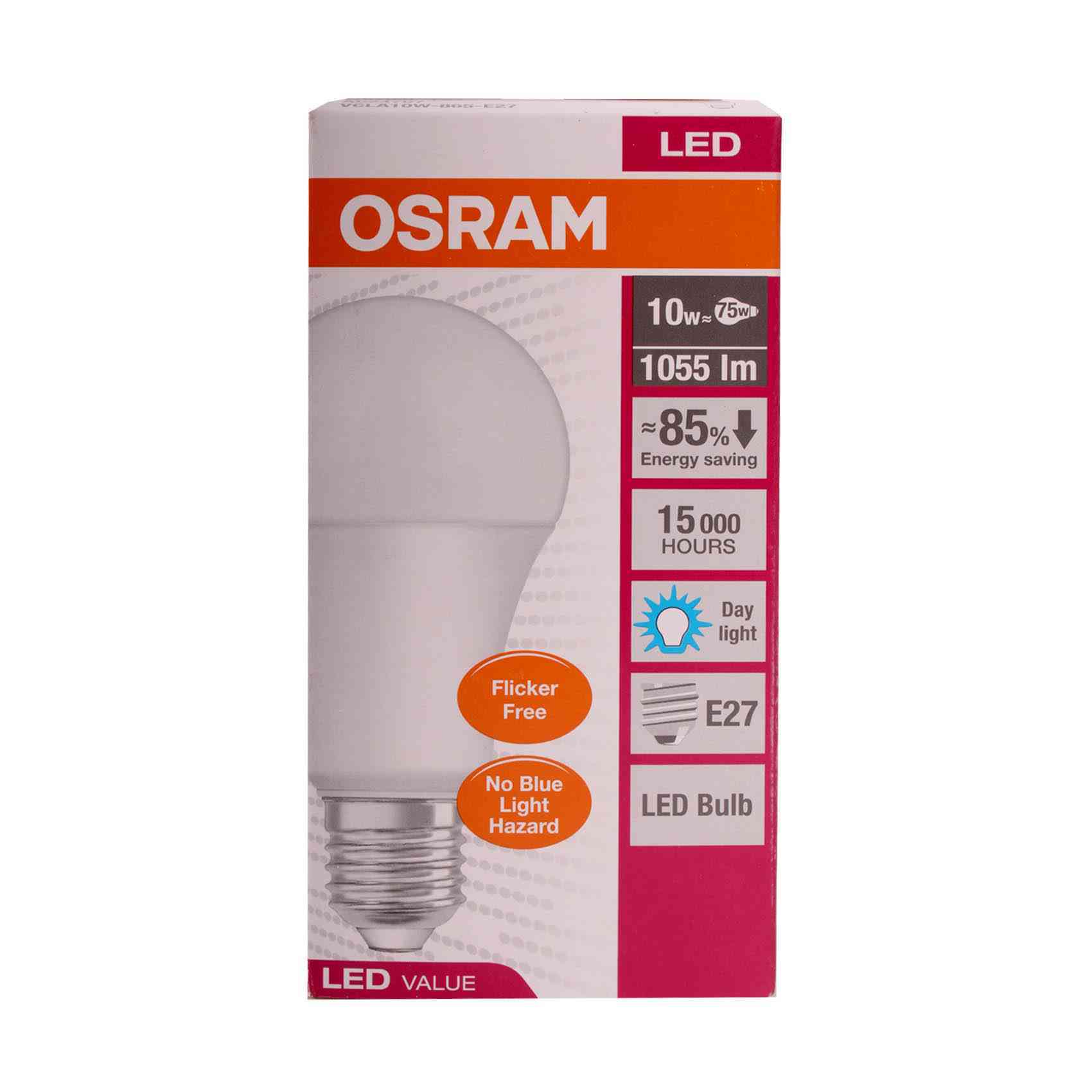 Buy Osram E27 LED Bulb 10w 1055lm 15000h 85% Energy Saving Day Light Online