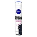 Buy Nivea Invisible For Black  White Anti-Perspirant Spray 200 ml in Kuwait