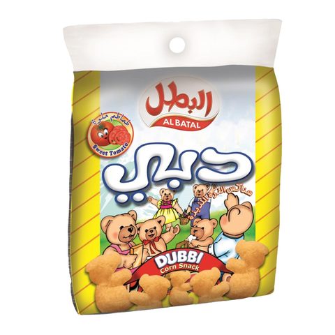 البطل دبي الذرة سناكس طماطم حلوة 18 جرام × 20