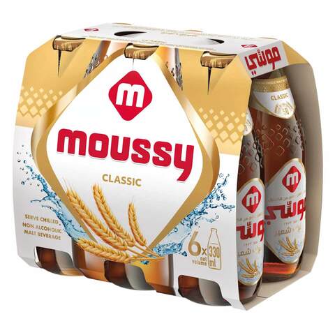 Moussy Malt Beverage Non-Alcoholic Classic 330ml  , Pack of 6