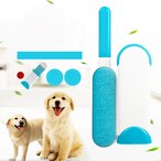 Buy Generic-Pet double-sided hair removal brush sticky hair pet brush hair sofa hair removal three-piece Grey opp bag in UAE