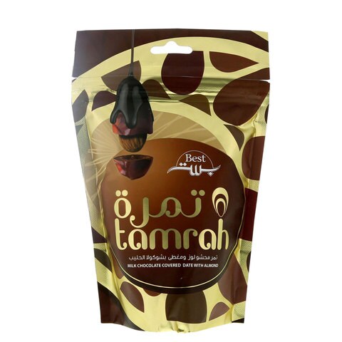 Best Tamrah Milk Chocolate Covered Date With Almond 100g