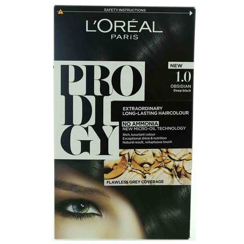 Buy L'Oreal Prodigy Hair Colour Obsidian Deep Black  Online - Shop  Beauty & Personal Care on Carrefour Jordan