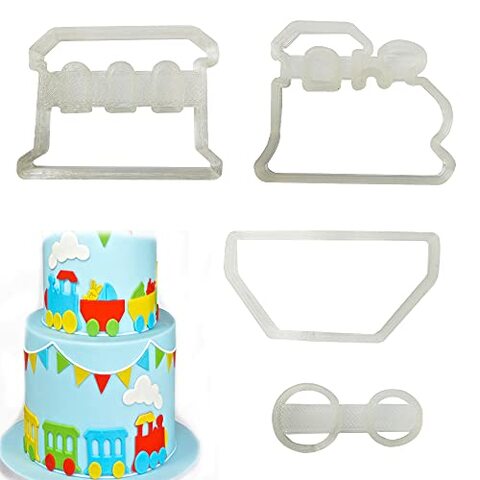 Generic Ohm Plastic Train Theme Fondant Gumpaste Cutter 2 In Random