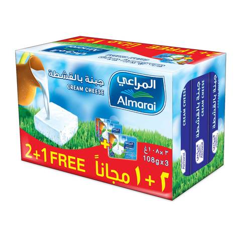 اشتري المراعي جبنة مربعات 6 قطع 108 جرام × 2 + 1 مجاناً في السعودية