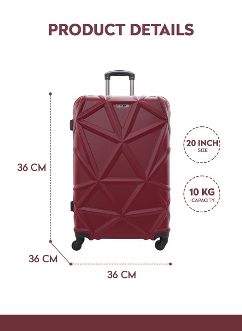 Cabin trolley store size inches