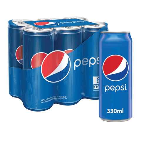 Pepsi Carbonated Soft Drink 330ml x6