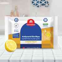 Carrefour Antibacterial Skin Care Wipes Lemon Fresh White 20 Wipes