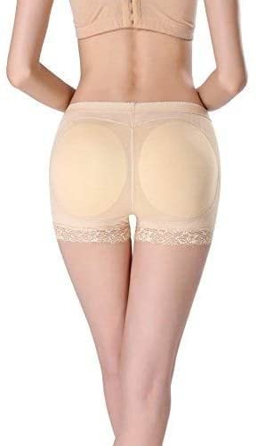 Other Women Butt Lifter Underwear Booty Enhancer Hipster Panty With Foam Butt Pads Beige L