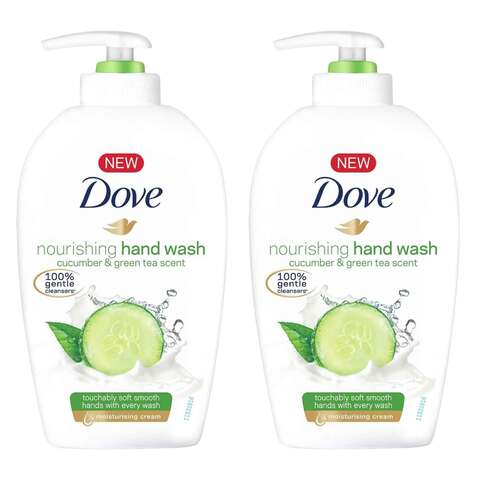 Buy Dove Cucumber And Green Tea Nourishing Hand Wash 500ml x Pack of 2 in Kuwait