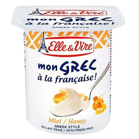 Elle And Vire Greek Style Honey Dessert Yoghurt 125g