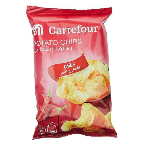 Carrefour Chili Potato Chips 170g