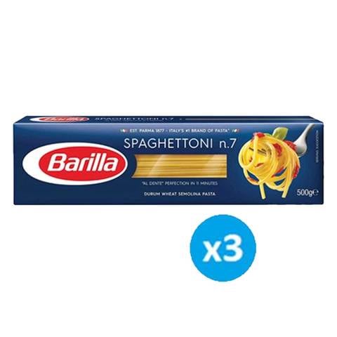 Barilla Spaghetti No. 7 500g Pack of 3