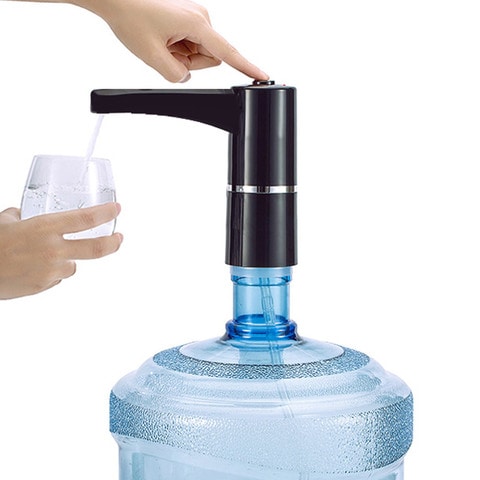 Namson Rechargeable Touch Water Dispenser , Size-6.5X17.5Cm , Silicone Hose Included
