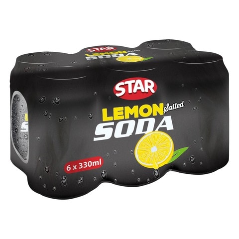 Star Lemon Salted Carbonated Soda 330ml Pack of 6