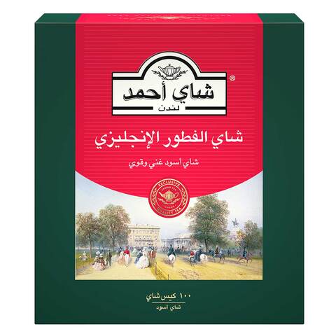 Buy Ahmad Tea - English Breakfast Tea - 2g x 100 Tagged Teabag in Saudi Arabia