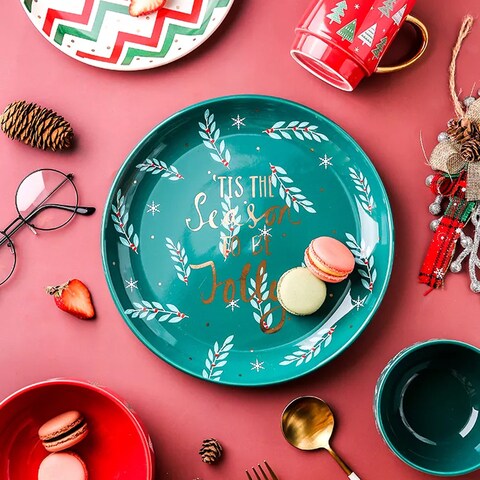 Ceramic christmas plate sales