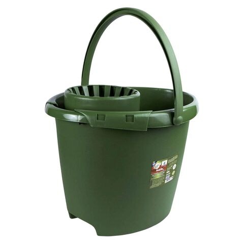 Arix Tonkita Ecologica Oval Mop Bucket With Squeezer Green 13L