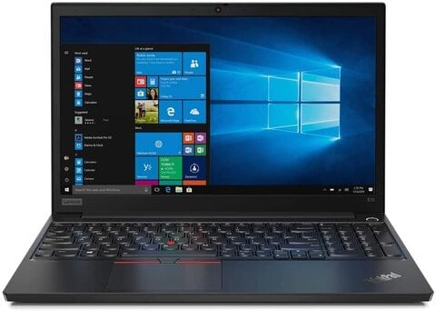Lenovo Thinkpad E15, Intel Core i7 10510U, 8GB RAM DDR4, 512GB SSD, 2GB AMD Radeon Graphic Card, 15.6&quot; FHD Anti-Glare Display, Arabic Keyboard, DOS, Black, Free Top Loader Laptop Bag