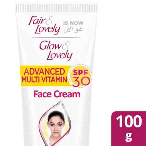 Fair &amp; Lovely Face Cream With Spf 30 Advanced Multi Vitamin For Glowing Skin 100g