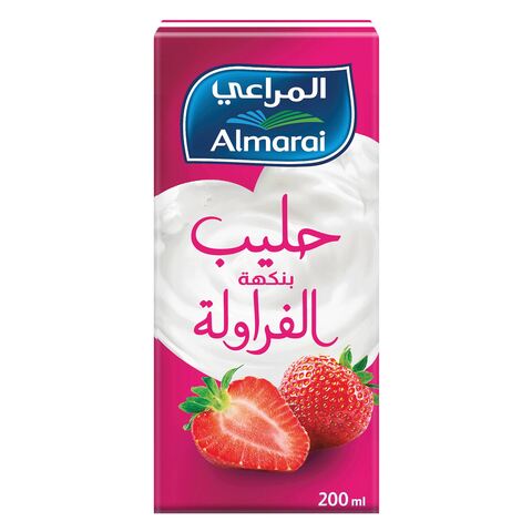 اشتري المراعي حليب طويل الأجل بنكهة بالفراولة 200 مل في السعودية