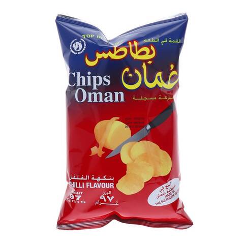 Chips Oman Chilli Flavour Potato Chips 97g
