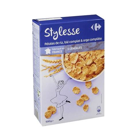 Carrefour Cereal Wheat Rice And Flakes 500 Gram