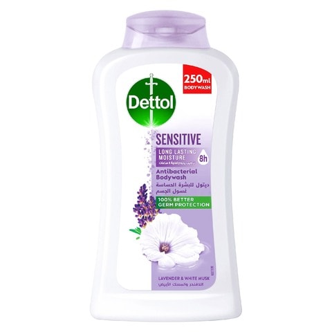 Dettol Sensitive Antibacterial Body Wash Clear 250ml