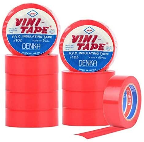 Red electrical deals tape