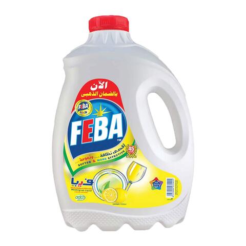 Feba Dishwashing Liquid - Lemon Scent - 2 Liters