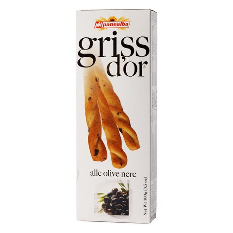اشتري أصابع خبز جريسيني بانيالبا بالزيتون الأسود - 100 جرام في مصر
