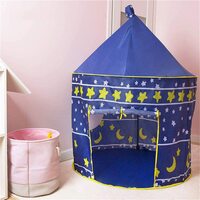 Lkx Kids Play Tent Toy Princess Playhouse, Toddler Play House Castle For Kid Children Girls Boys Baby Indoor &amp; Outdoor Toys Foldable Playhouses Tents With Carry Case (Blue1, A)
