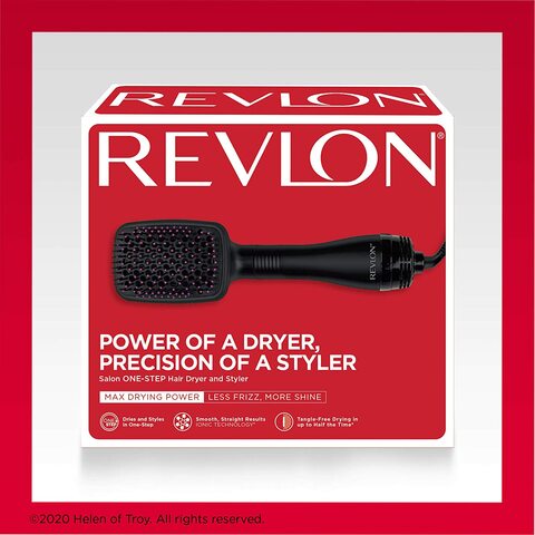 Revlon Rvdr5212, Perfect Heat One Step Dryer &amp; Styler, 1100 Watts, 2 Heat Speed Setting. Large Paddle Design