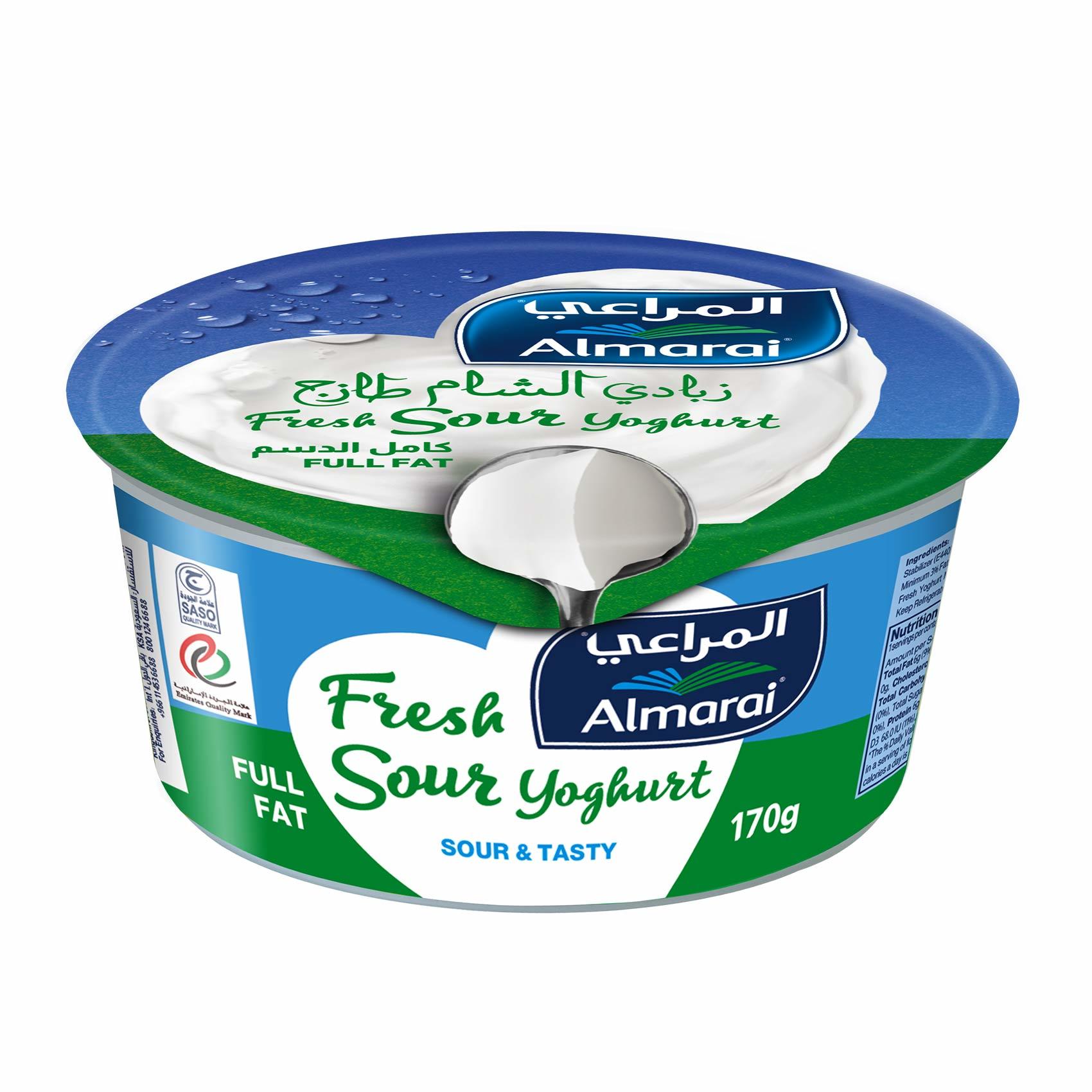 Buy Almarai full fat fresh sour yoghurt 170 g Online Shop Fresh Food